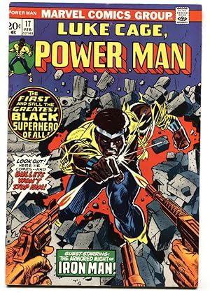 Seller image for POWER MAN #17 -1st ISSUE-LUKE CAGE HERO FOR HIRE-1973-comic book for sale by DTA Collectibles