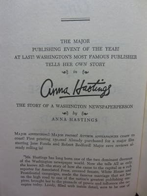 Seller image for ANNA HASTINGS for sale by The Book Abyss