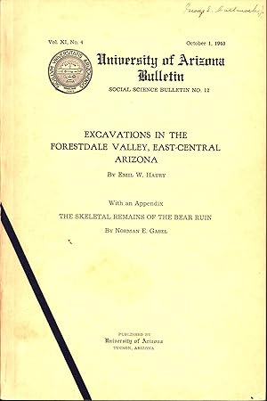 Immagine del venditore per Excavations in the Forestdale Valley, East-Central Arizona venduto da Back of Beyond Books WH