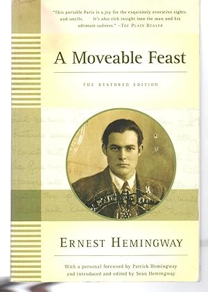 Seller image for A Moveable Feast: The Restored Edition for sale by EdmondDantes Bookseller