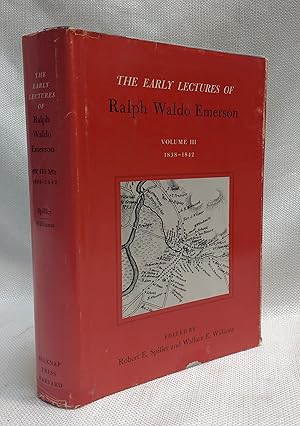 Imagen del vendedor de Early Lectures of Ralph Waldo Emerson, Vol. 3, 1838-1842 a la venta por Book House in Dinkytown, IOBA