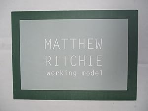 Bild des Verkufers fr Matthew Ritchie Working Model Basilico Fine Arts 1995 Exhibition invite postcard zum Verkauf von ANARTIST
