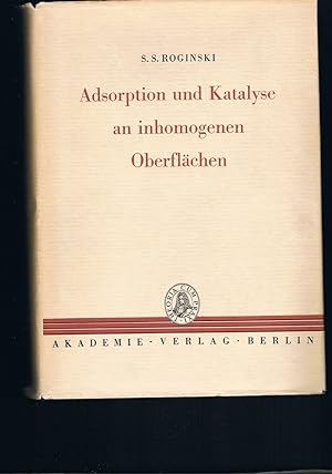 Imagen del vendedor de Adsorption und Katalyse an inhomogenen Oberflchen a la venta por manufactura