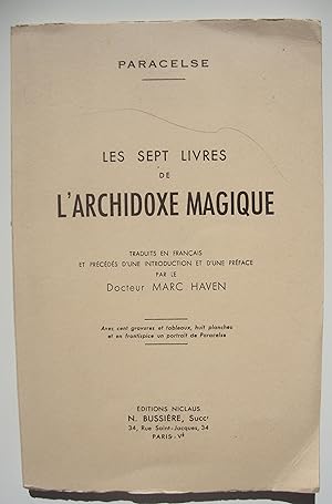 Les sept livres de l'Archidoxe magique.