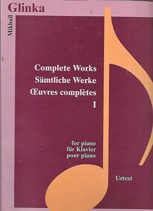 Seller image for Mikhail Glinka: Complete Works for Piano I & II (Two Volumes, Knoemann K 194 & K212)) for sale by Bookfeathers, LLC
