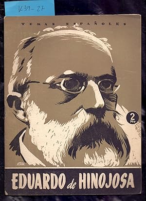 Seller image for EDUARDO DE HINOJOSA, POLITICO E HISTORIADOS DEL DERECHO (1852-1919) / TEMAS ESPA�OLES NUMERO 81 for sale by Libreria 7 Soles