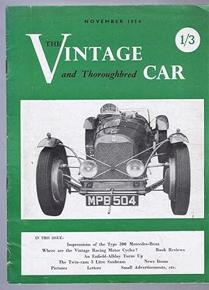 The Vintage and Thoroughbred Car, November 1954, Vol. 2 No. 22