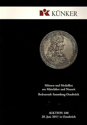 Münzen und Medaillen aus Mittelalter und Neuzeit. Bedeutende Sammlung Osnabrück. [Katalog zur] Au...