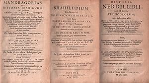 Seller image for De ludis orientalibus libri duo. and Historia Nerdiludii for sale by The Book Collector, Inc. ABAA, ILAB