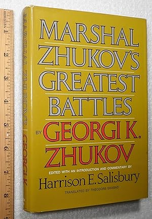 Imagen del vendedor de Marshal Zhukov's Greatest Battles a la venta por Dilly Dally