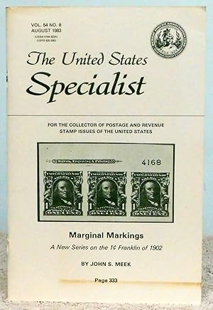 Seller image for The United States Specialist Vol. 54 No. 8 August 1983 for sale by Argyl Houser, Bookseller