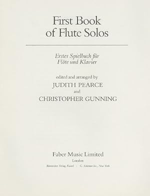 Imagen del vendedor de First Book of Flute Solos (Faber Edition) [Soft Cover ] a la venta por booksXpress