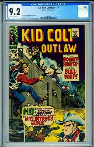 KID COLT OUTLAW #137 1967-NICE COPY FN