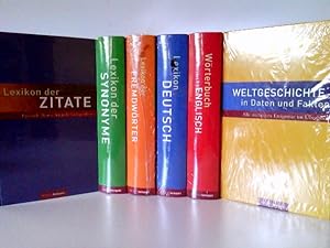 KONVOLUT/6 Bücher Wissen kompakt: 1) Lexikon Deutsch: Rechtschreibung - Grammatik - Zeichensetzun...