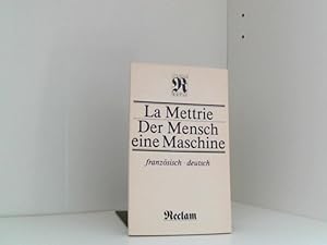 Seller image for Der Mensch eine Maschine. Franzsisch und deutsch. for sale by Book Broker