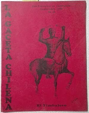 La Gaceta Chilena N°35 - Septiembre 1966 - San Francisco de California. Textos de Andrés Sabella,...