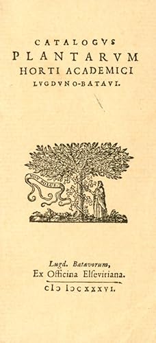 Seller image for Catalogus Plantarum Horti Academici Lugduno-Batavi for sale by Bagatelle Books, IOBA