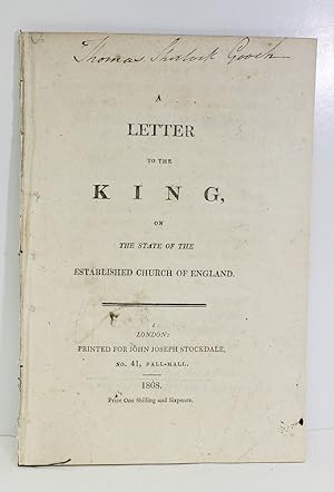 Imagen del vendedor de A Letter to The King on the State of the Established Church of England a la venta por Lasting Words Ltd