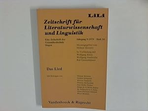 Seller image for Das Lied. Zeitschrift fr Literaturwissenschaft und Linguistik Lili Heft 34. for sale by ANTIQUARIAT FRDEBUCH Inh.Michael Simon