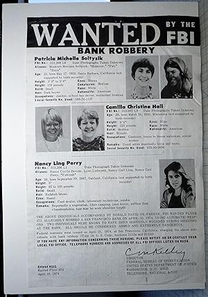 Immagine del venditore per Wanted by the FBI - Radicals Killed in California Shootout, 1974 venduto da Peter Austern & Co. / Brooklyn Books