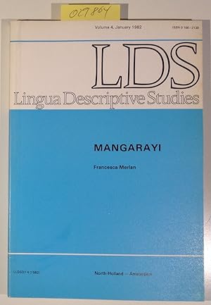 Imagen del vendedor de Mangarayi - LDS, Lingua Descriptive Studies, Volume 4, January 1982 a la venta por Antiquariat Trger