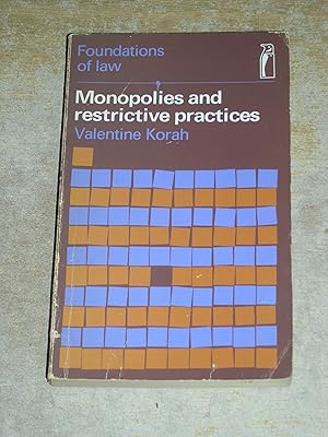 Imagen del vendedor de Monopolies and Restrictive Practices a la venta por Neo Books