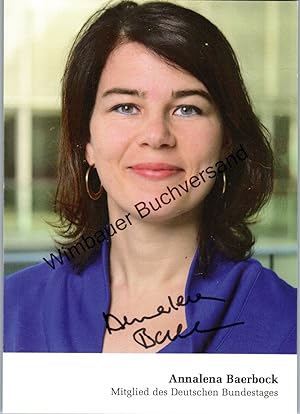 Grüne Kanzlerkandidatin Repro-Autogramm 11,4 x 14,3cm Anna-Lena Baerbock 
