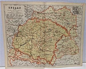 Meyers Konversations-Lexikon 1867: Gez. v. L. Ravenstein map Ungarn (Hungary) und seine Nebenlader