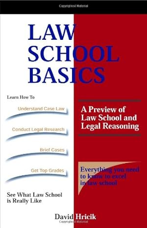 Seller image for Law School Basics: A Preview of Law School and Legal Reasoning [Soft Cover ] for sale by booksXpress
