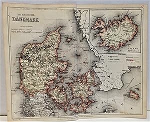Meyers Konversations-Lexikon 1867: Das Koenigreich Danemark (Denmark) map revised 1865