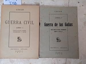 GUERRA CIVIL. LIBRO I + GUERRA DE LAS GALIAS. LIBRO I. [TEXTO LATINO, CON NOTAS Y VOCABULARIO] [2...