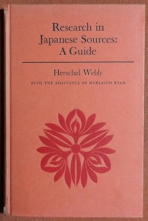 Immagine del venditore per Resarch in Japanese Sources (Cloth) venduto da GuthrieBooks