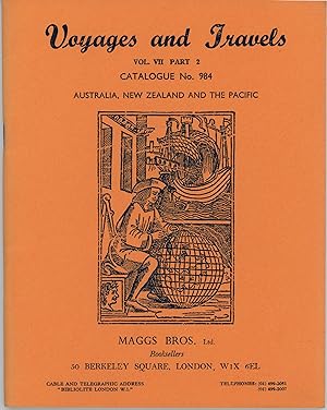 Voyages and Travels. Vol. VII Part 2 Catalogue No. 984. Australia, New Zealand and the Pacific