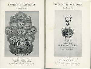 Bild des Verkufers fr Sports & Pastimes. A catalogue of books and illustrations relating to Sport. Catalogue 883 & Catalogue 896 [Two Volumes] zum Verkauf von Kaaterskill Books, ABAA/ILAB