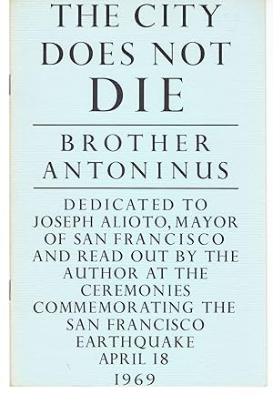 Seller image for The City Does Not Die for sale by Eureka Books
