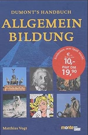 Bild des Verkufers fr DuMonts Handbuch Allgemeinbildung zum Verkauf von Gabis Bcherlager