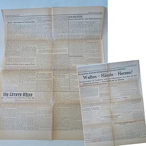 Seller image for Vlkischer Beobachter. Nr.210 vom 28. Juli 1944 * V o r g  n g e d e s 2 0 . J u l i Dieses Blatt wird von uns nur zur staatsbrgerlichen Aufklrung und zur Abwehr verfassungswidriger Bestrebungen angeboten (86 StGB) for sale by Galerie fr gegenstndliche Kunst