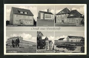 Ansichtskarte Vinnhorst, Kurhaus Mecklenheide, Acella-Werk, Kreissparkasse