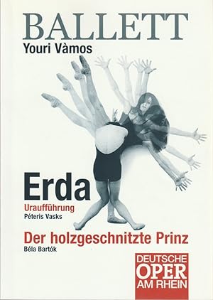 Imagen del vendedor de Programmheft BALLETT Youri Vamos Urauffhrung Peteris Vasks ERDA Bela Bartok DER HOLZGESCHNITZTE PRINZ Theater Duisburg 2005 a la venta por Programmhefte24 Schauspiel und Musiktheater der letzten 150 Jahre