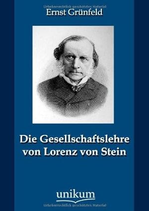 Seller image for Die Gesellschaftslehre Von Lorenz Von Stein for sale by WeBuyBooks