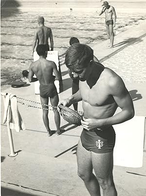 Immagine del venditore per Vintage black and white photograph of swimmers venduto da Elysium Books