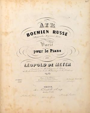 Image du vendeur pour Air Boemien Russe (Russisches Zigeuner Llied) varie pour le Piano. Op. 45 mis en vente par Paul van Kuik Antiquarian Music