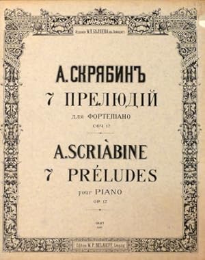 [Op. 17] 7 Préludes pour piano. Op. 17