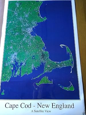 Seller image for Cape Cod/New England Poster -- A Satellite View for sale by IBLP Used and Rare Books