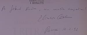 Bild des Verkufers fr Elisabetta Catalano. I Ritratti. Mostra Roma, Galleria Nazionale d'Arte Moderna, 28 maggio - 30 settembre 1992 [signiert von Elisabetta Catalano / signed by Elisabetta Catalano / firmato da Elisabetta Catalano] zum Verkauf von Antiquariat Weber