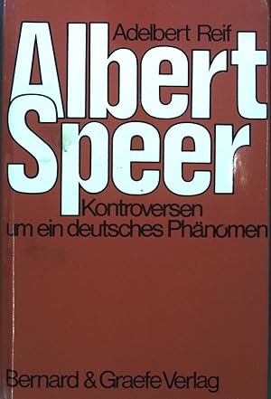 Bild des Verkufers fr Albert Speer : Kontroversen um e. dt. Phnomen. zum Verkauf von books4less (Versandantiquariat Petra Gros GmbH & Co. KG)