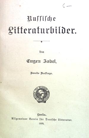 Bild des Verkufers fr Russische Litteraturbilder. zum Verkauf von books4less (Versandantiquariat Petra Gros GmbH & Co. KG)