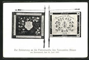 Seller image for Ansichtskarte Dissen, Fahnenweihe des Turnvereins 1907 for sale by Bartko-Reher