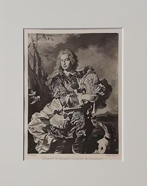 Bild des Verkufers fr Gaspard de Gueydan en joueur de cornemuse [Dudelsackspieler]. - (Heliogravure - aus: Gazette des Beaux-Arts / 1900) zum Verkauf von BuchKunst-Usedom / Kunsthalle