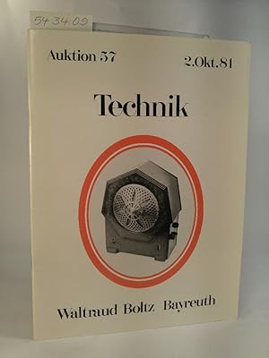 Seller image for Auktionskatalog. Technik. Auktion 57, 1981. for sale by ANTIQUARIAT Franke BRUDDENBOOKS